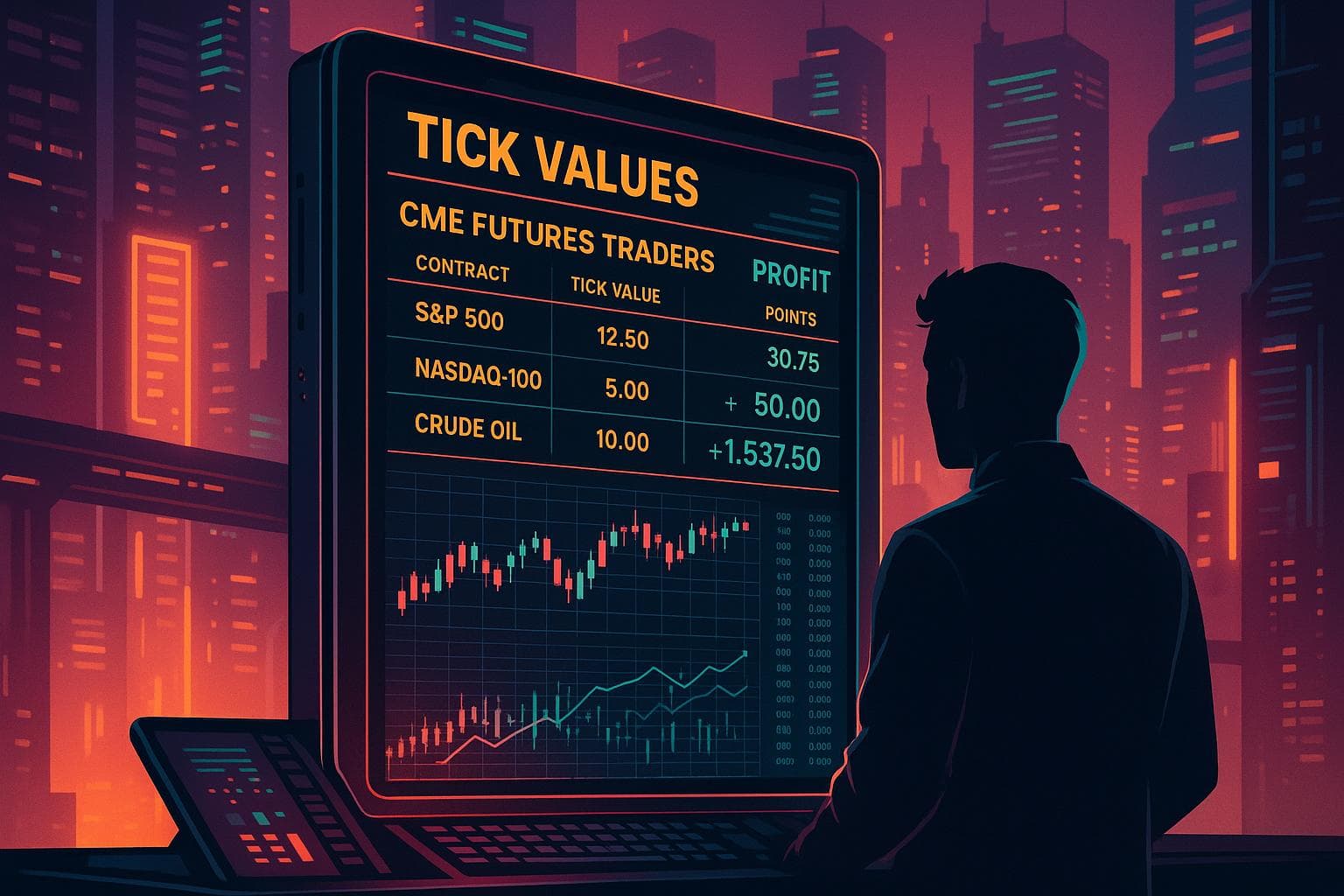 Futures Tick Values Cheat Sheet for CME Futures Traders