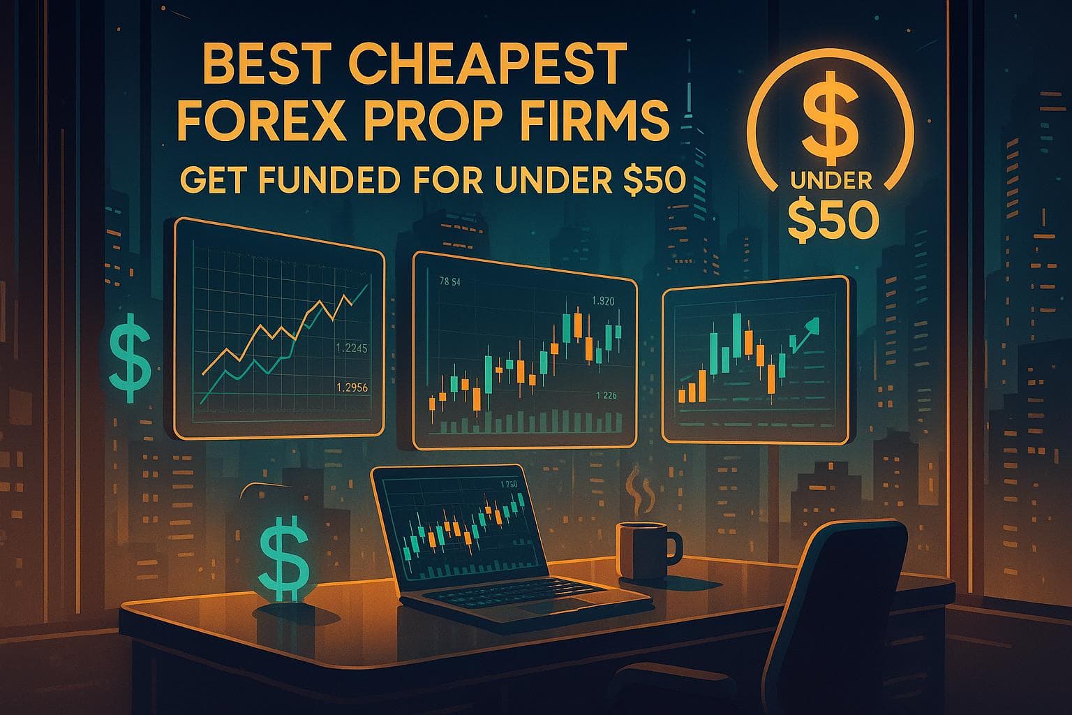 Best Cheapest Forex Prop Firms: Get Funded for Under $50