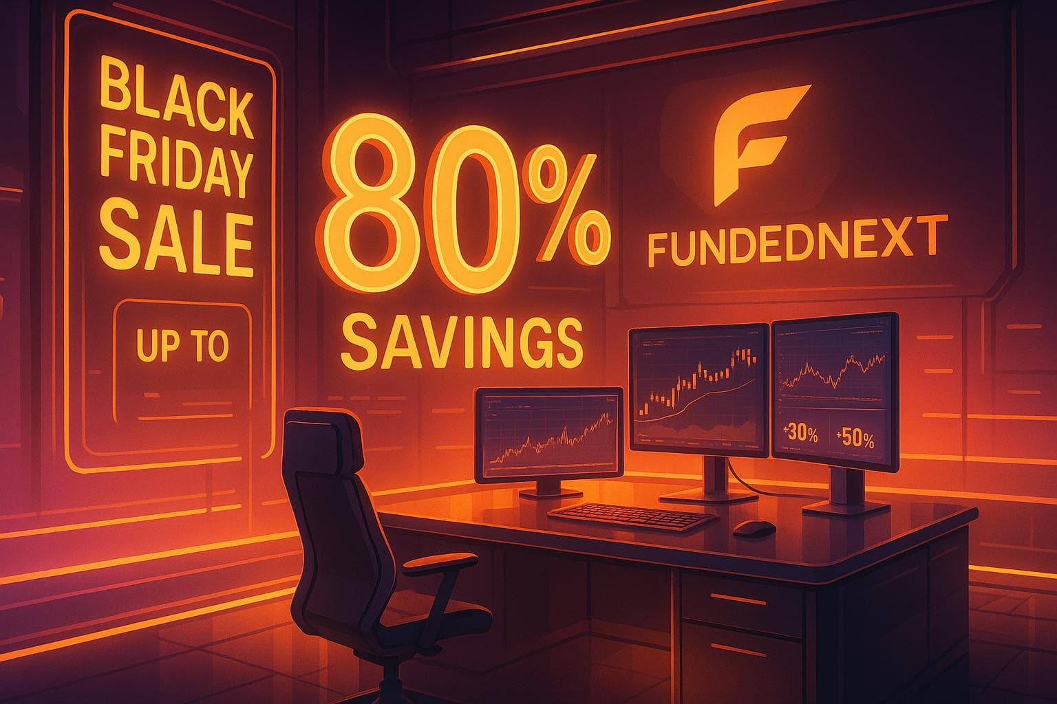 FundedNext Black Friday & Cyber Monday: Up to 80% Savings