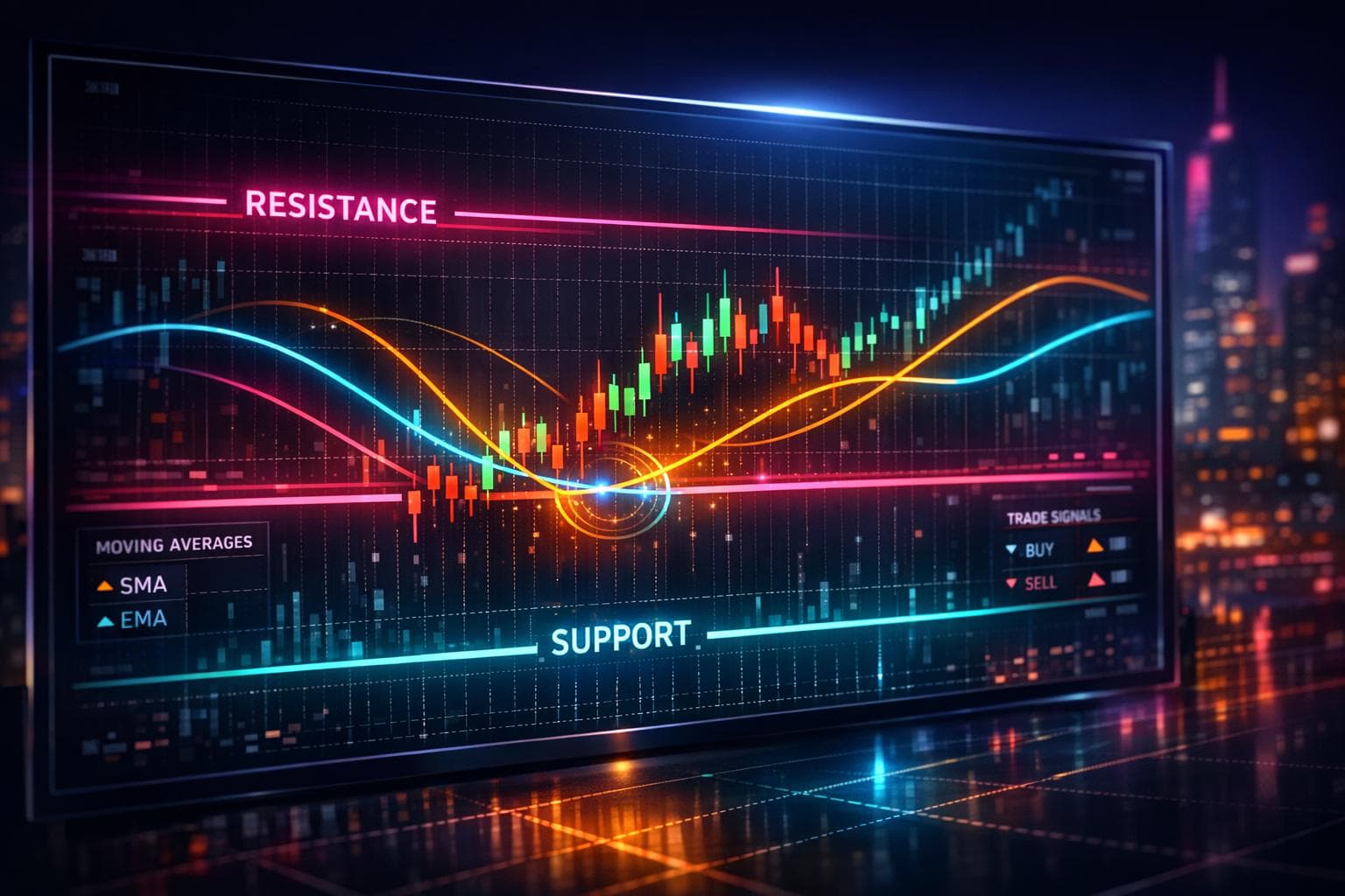 How to Use Moving Averages with Support and Resistance Levels