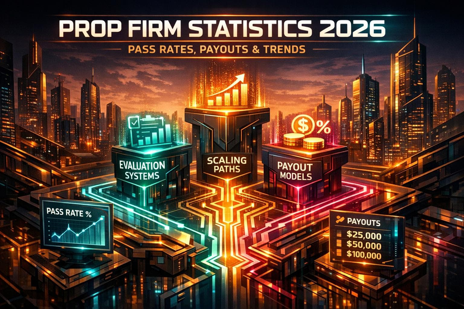 Prop Firm Statistics 2026: Pass Rates, Payouts & Trends