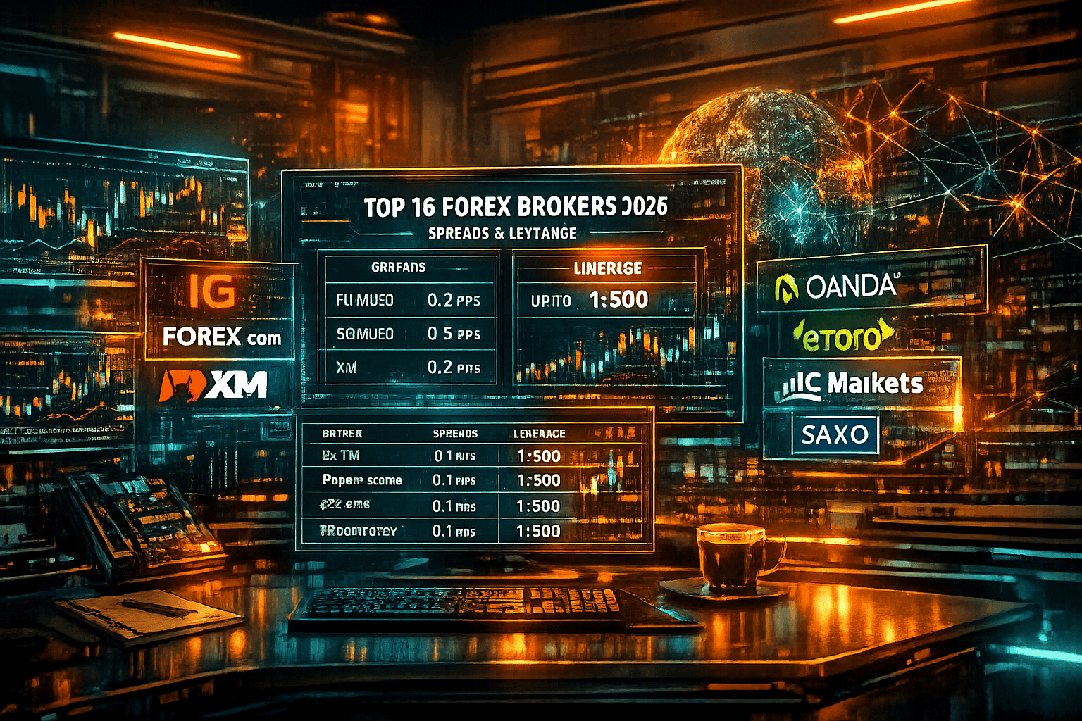 Top 16 Forex Brokers Reviewed (2026): Spreads & Leverage
