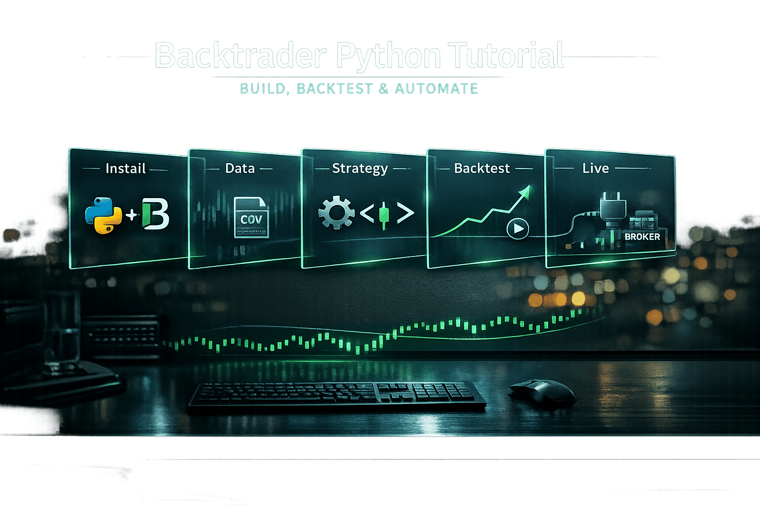 Backtrader Python Tutorial: Build, Backtest & Automate Trading Strategies