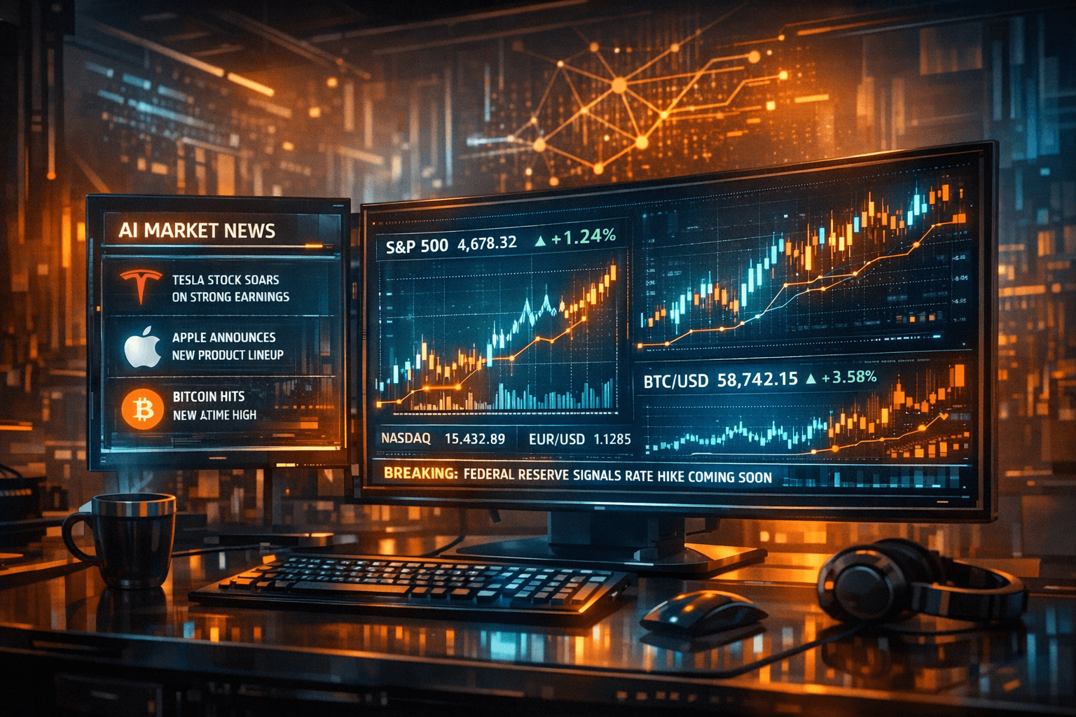 AI-Powered Real-Time Trading News Feed for Investors
