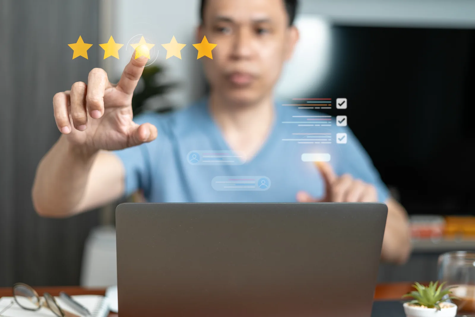 Customer feedback illustration; not a photograph of the quoted customer