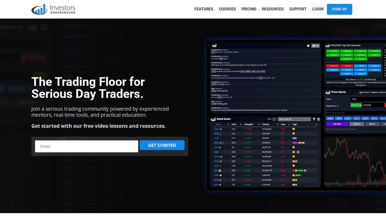 Investors Underground homepage, October 2026