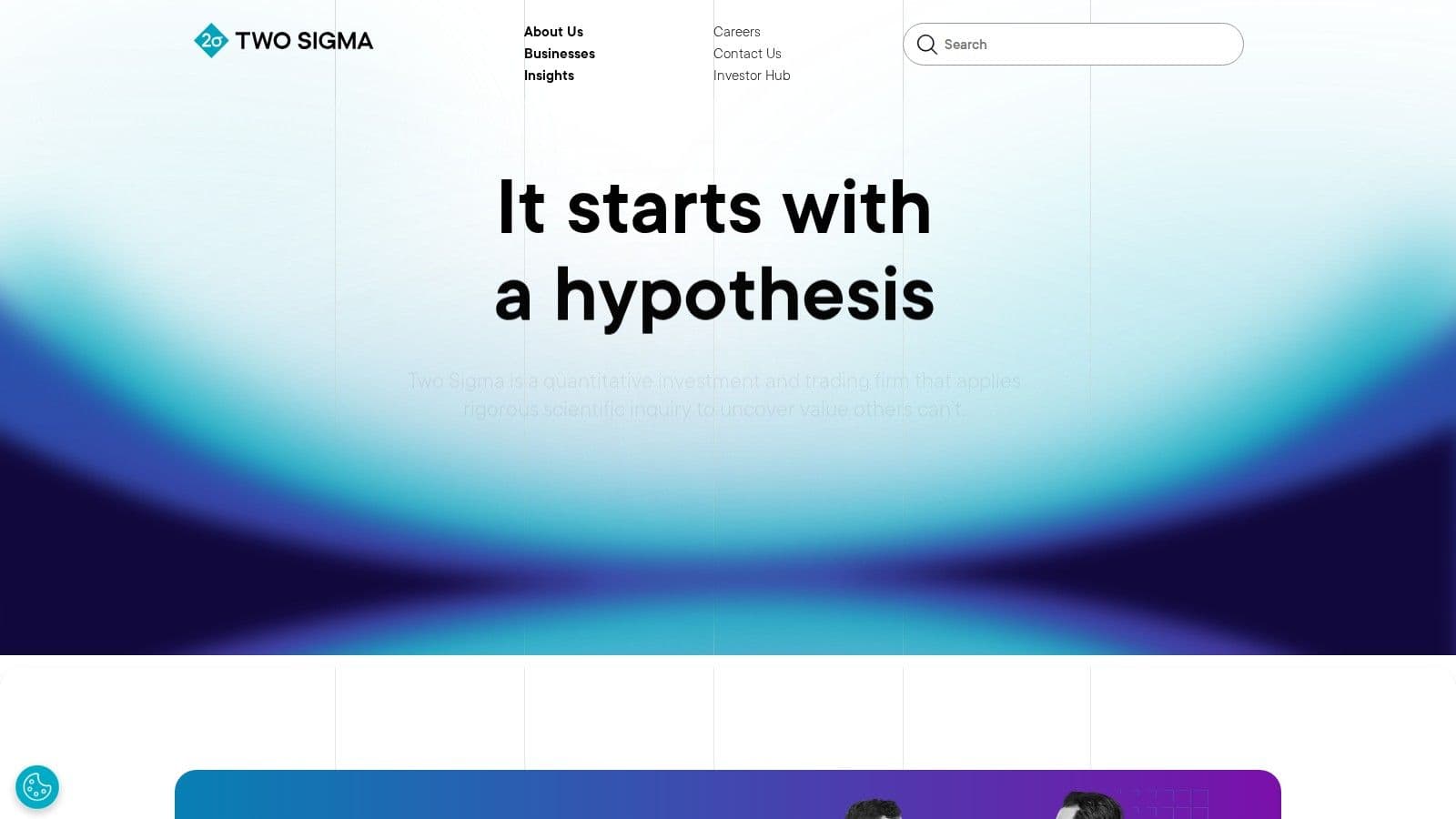 Two Sigma Investments homepage, October 2026