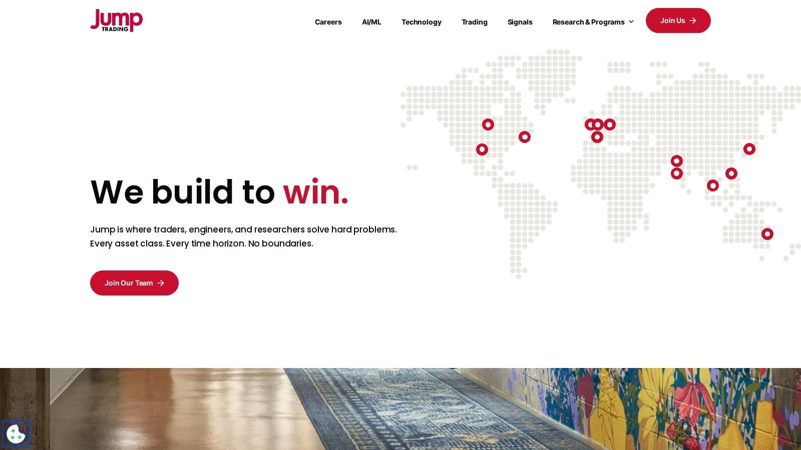 Jump Trading homepage, October 2026