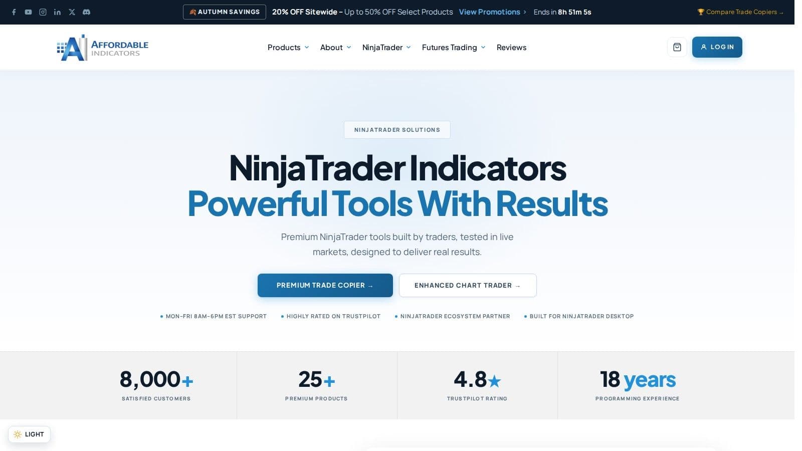 Affordable Indicators homepage, October 2026