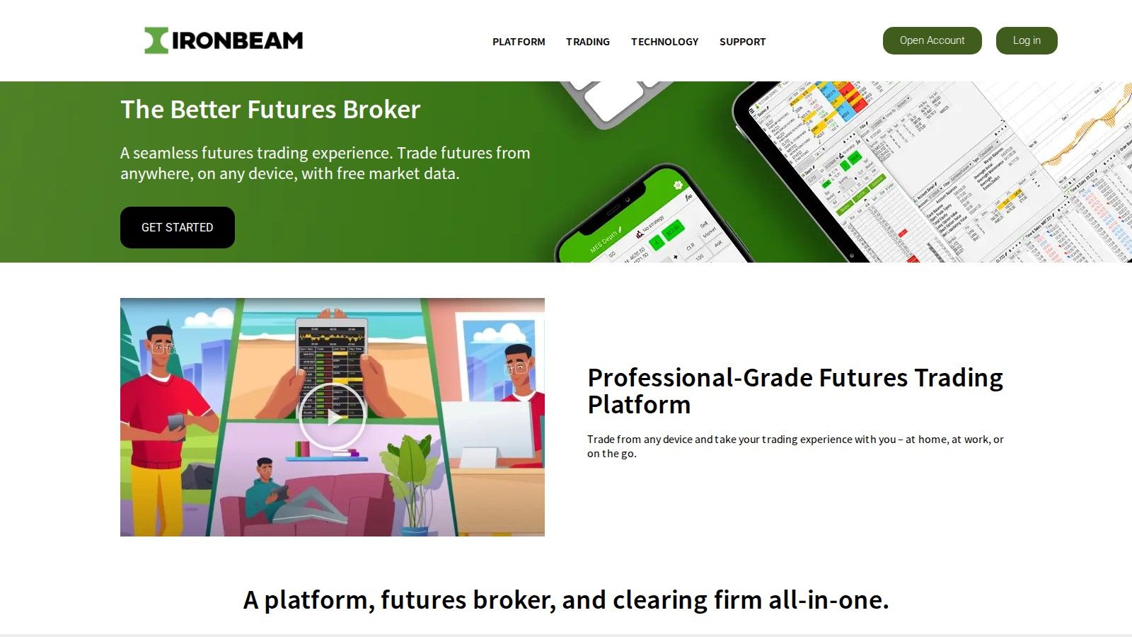 Ironbeam homepage, October 2026