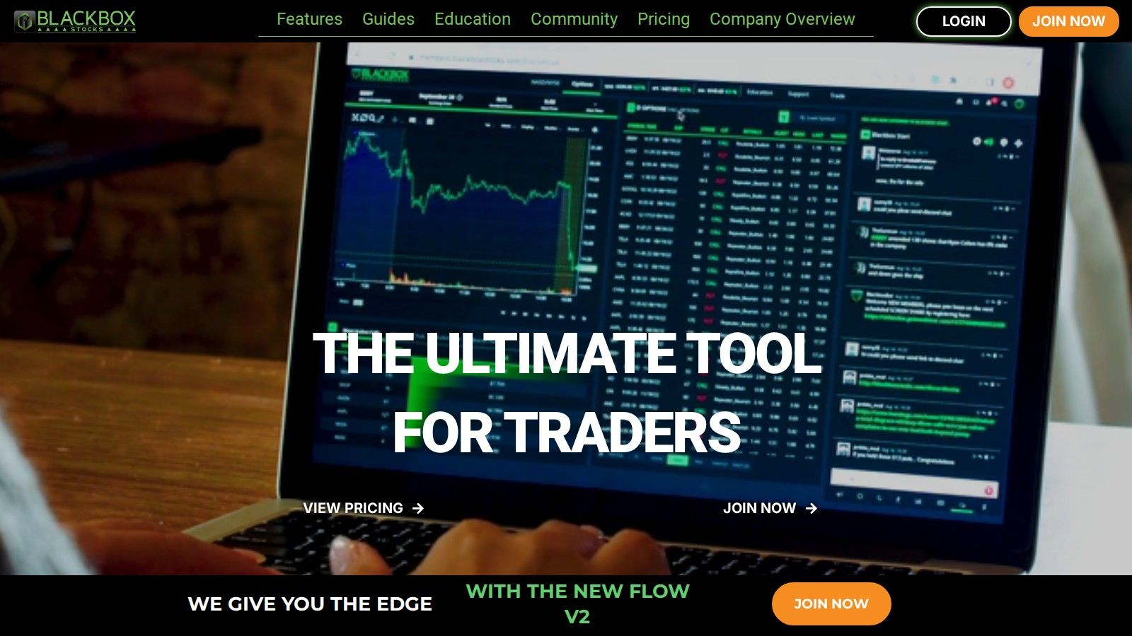 BlackBoxStocks homepage, October 2026