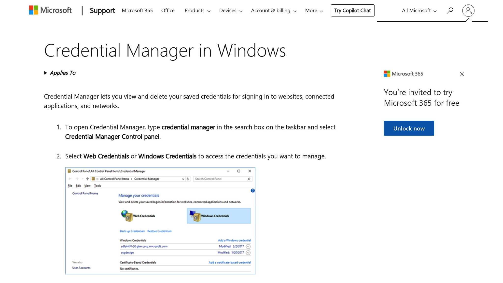 Windows Credential Manager