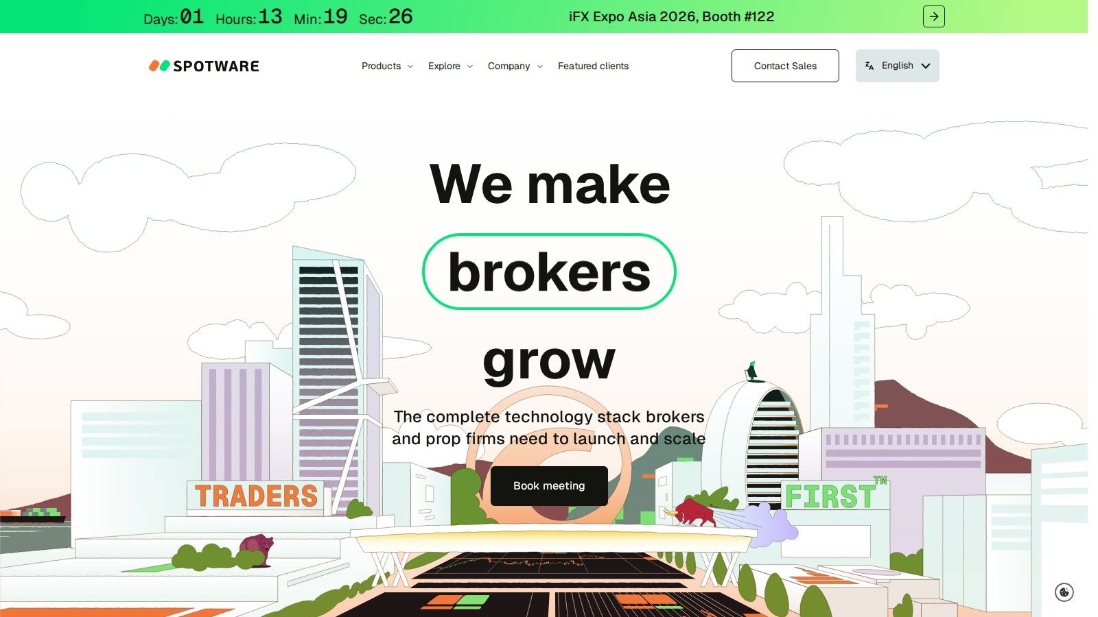 Spotware homepage, October 2026