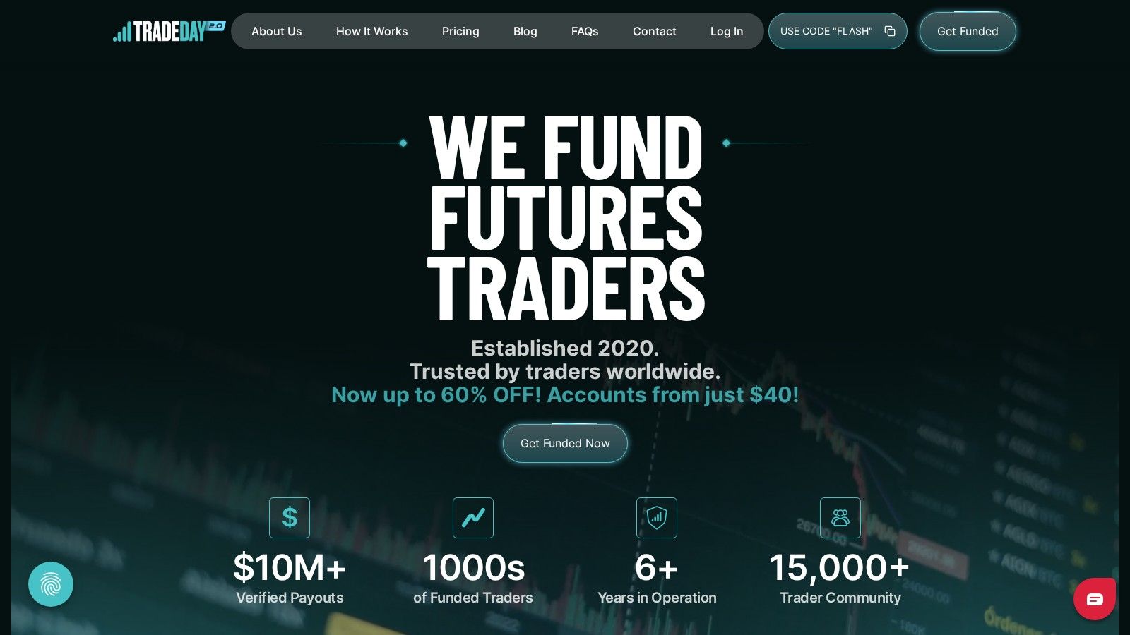 TradeDay homepage, October 2026