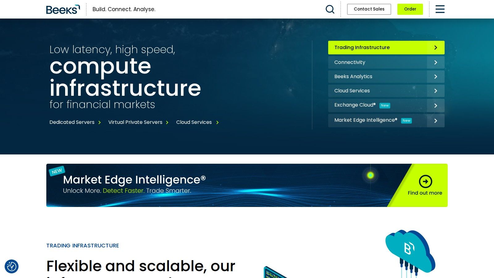 Beeks Financial Cloud homepage, October 2026