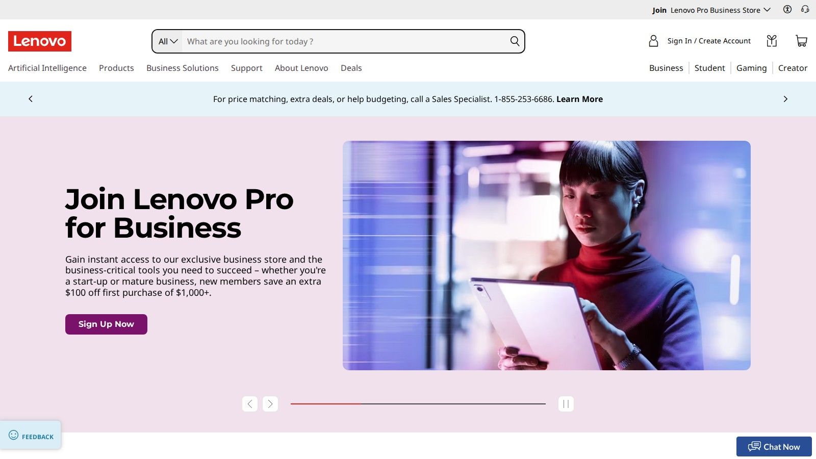Lenovo homepage, October 2026