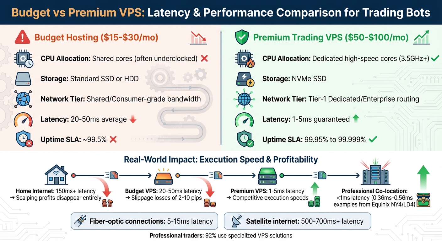 Latency Impact on Trading Performance: Budget vs Premium VPS Comparison