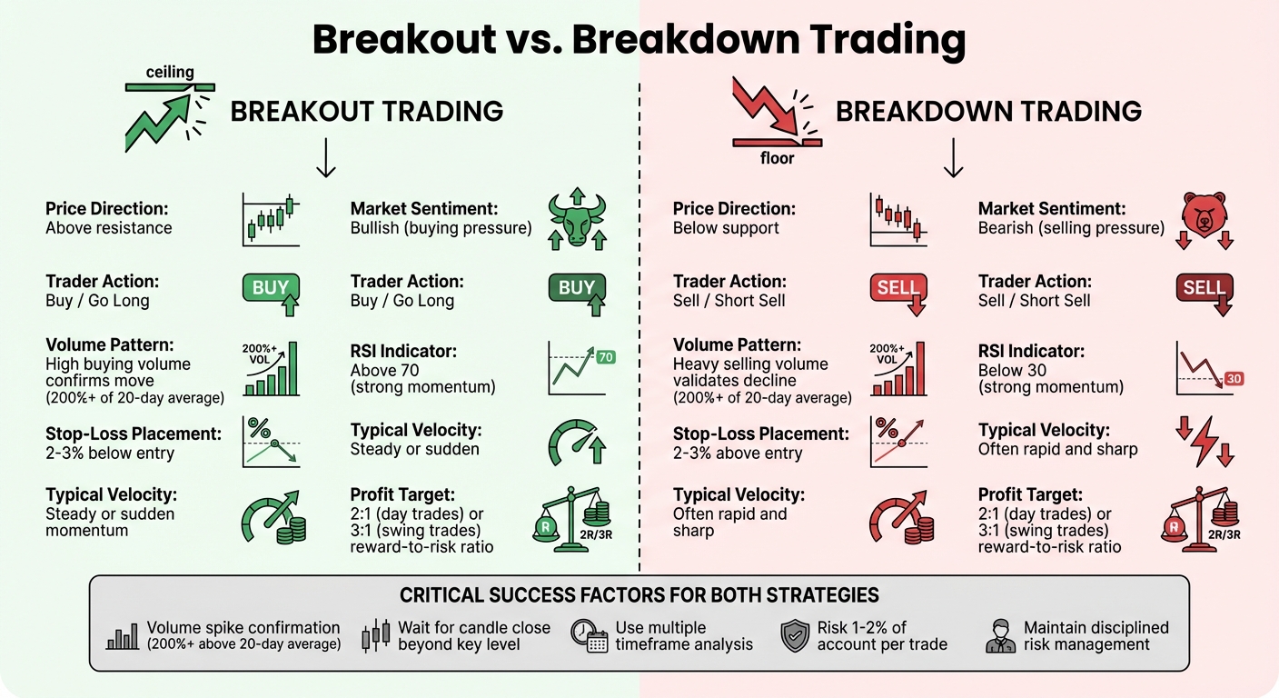Breakout vs Breakdown Trading: Key Differences and Strategies