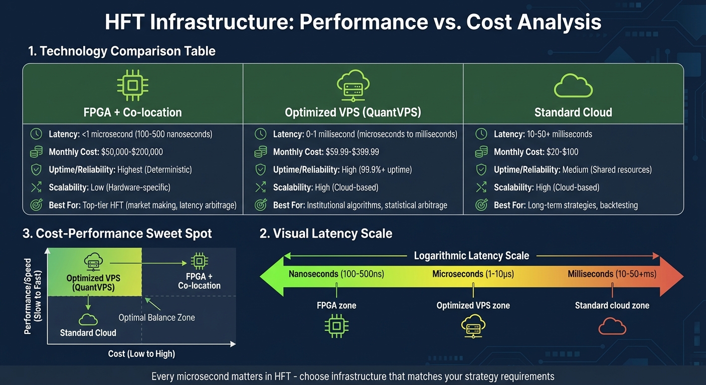 HFT Infrastructure Comparison: Latency, Cost and Performance