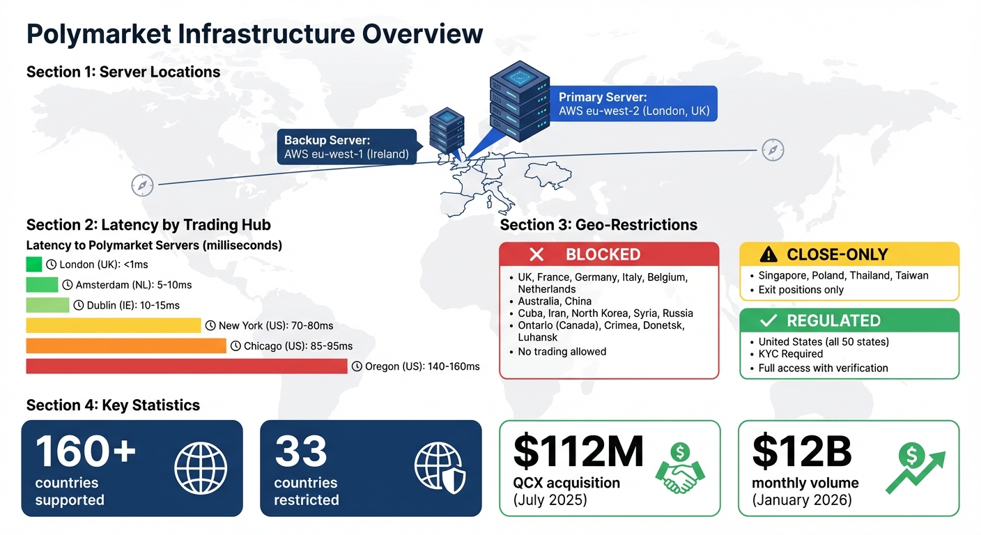 Polymarket Server Latency and Geo-Restrictions by Region
