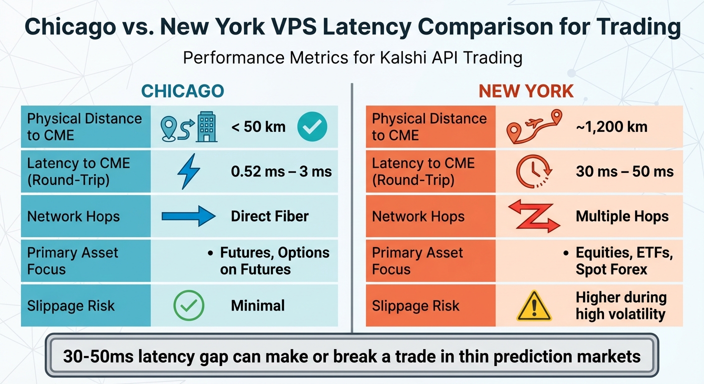 Chicago vs New York VPS Latency Comparison for Trading