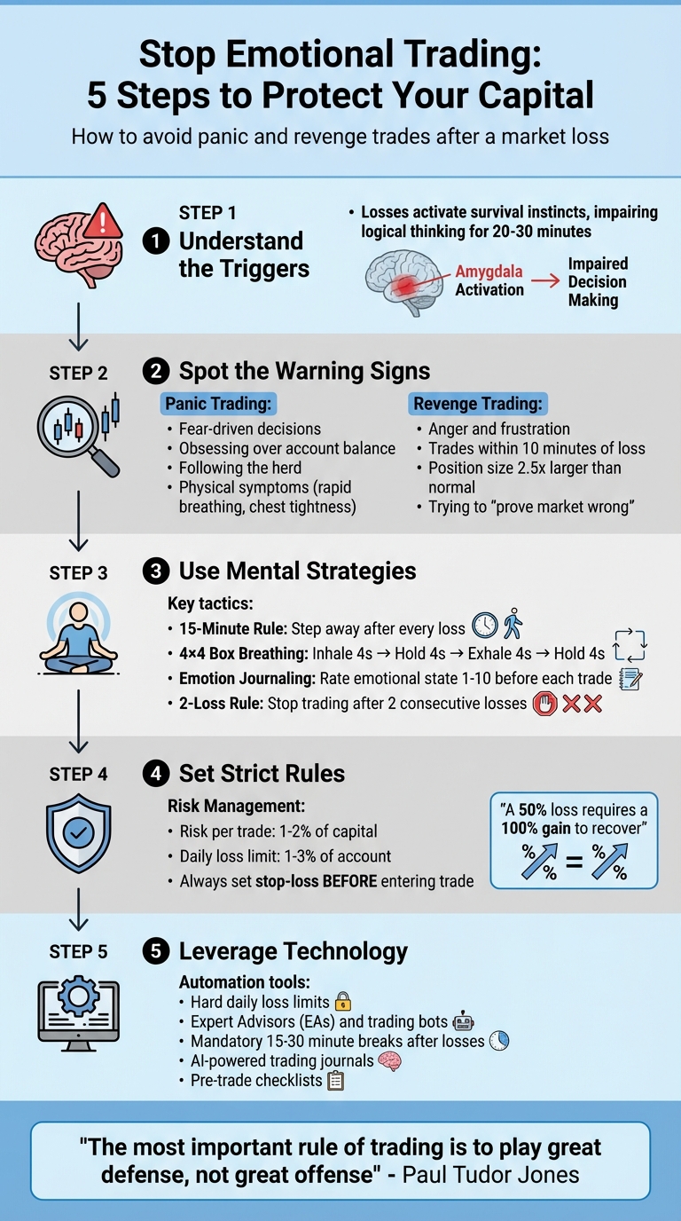 5-Step Framework to Avoid Panic and Revenge Trading After Market Losses