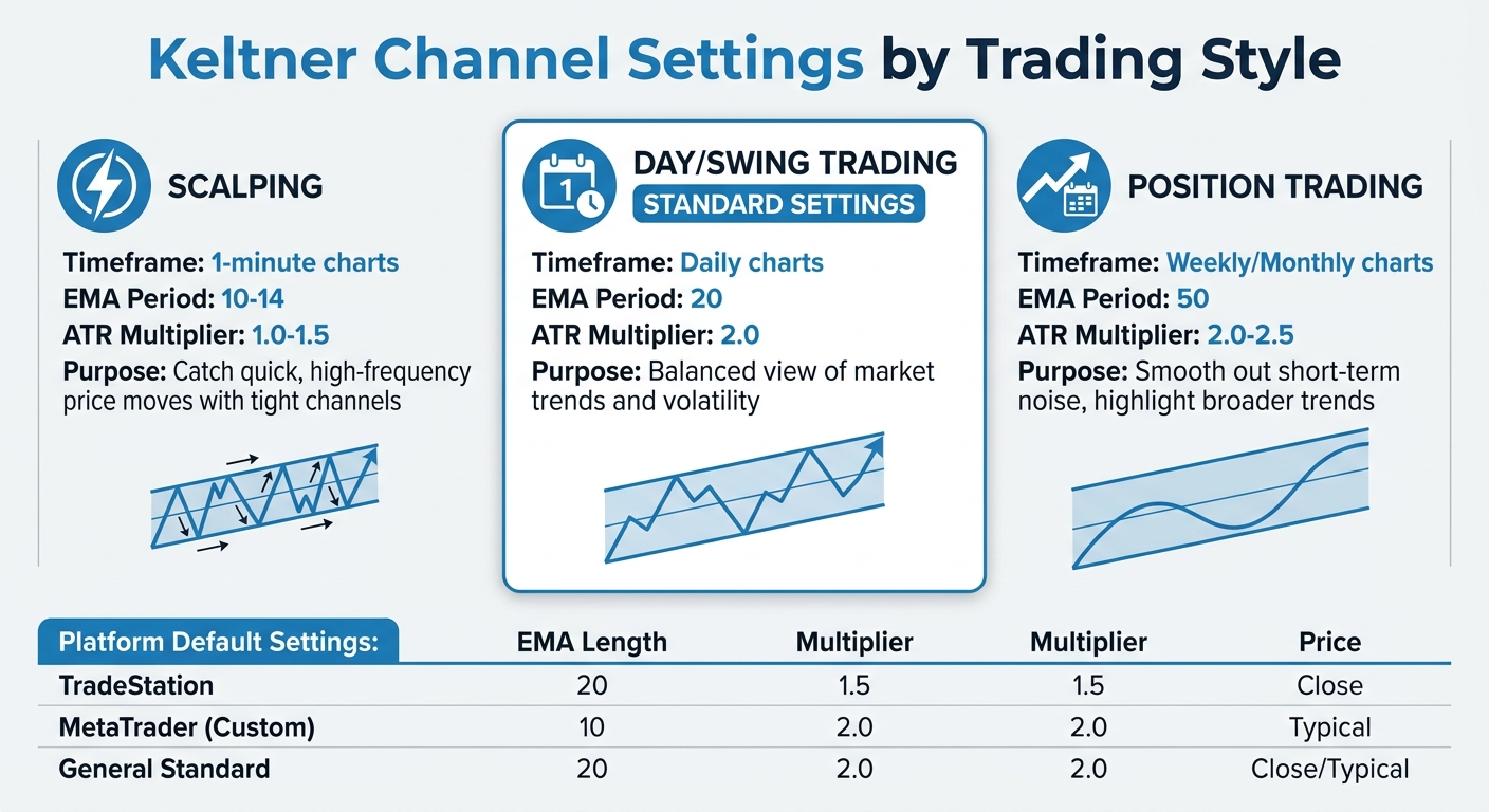 Keltner Channel Settings Guide for Different Trading Styles