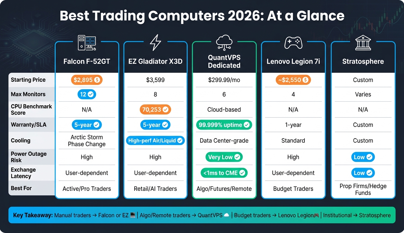 Best Trading Computers 2026: Side-by-Side Comparison